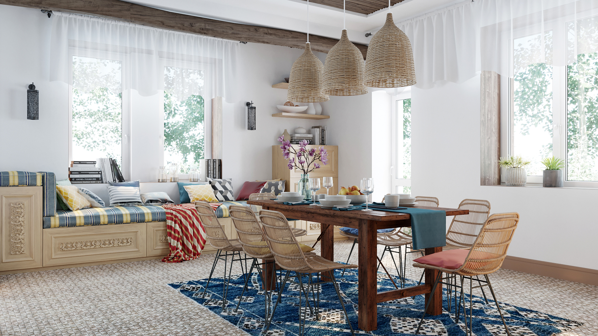 House. Moroccan motifs - 1nd floor-1