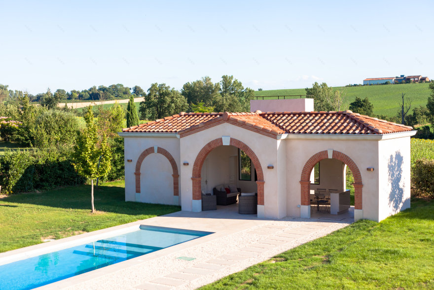 葡萄园中的夏日泳池别墅-18