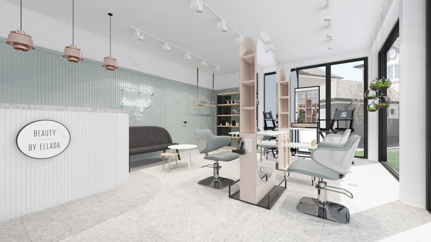 比利时 45 平米美容院,打造现代简约美妆空间-4