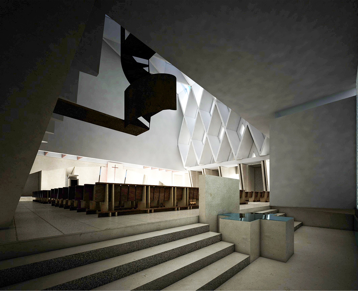 融合天地空间的教堂设计—— Oppido Lucano 教堂-31