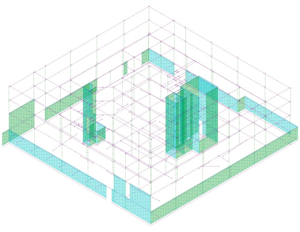 维斯塔 3D 一号，维斯塔 3D 二号，维斯塔结构，基础，第一层楼板，第二层楼板，第三层楼板-7