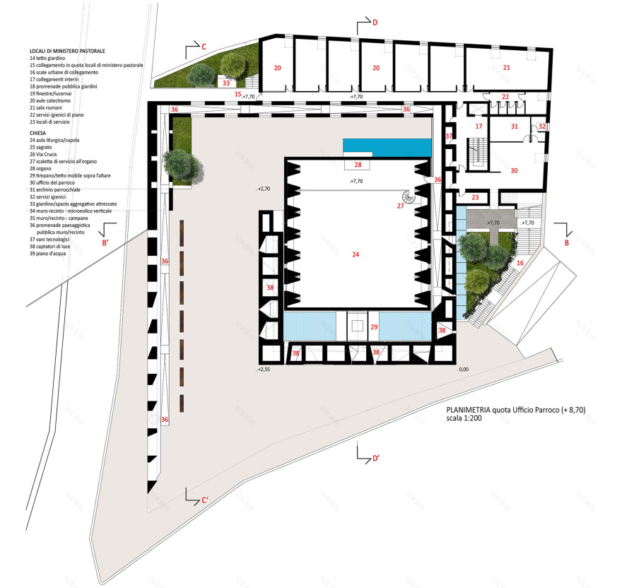 融合天地空间的教堂设计—— Oppido Lucano 教堂-12