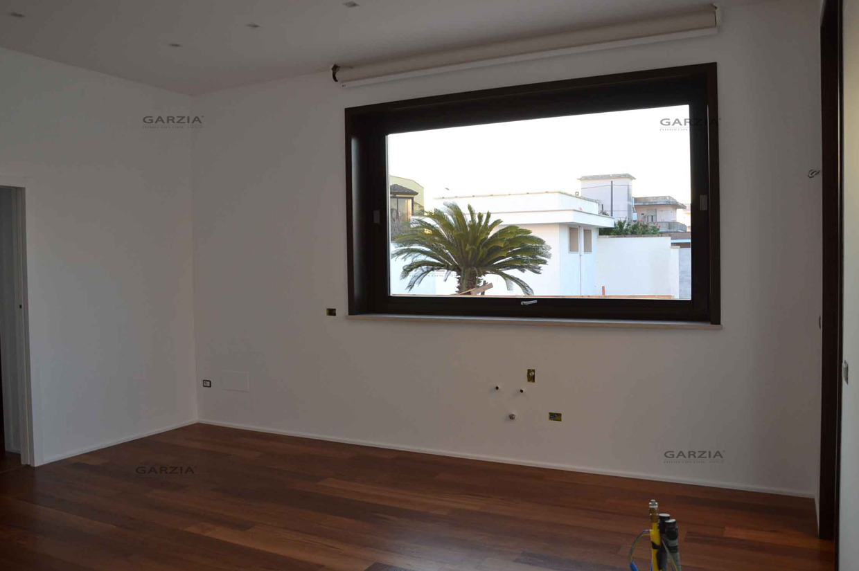 严苛现代厨房，木纹质感白橡木开放式厨房台面-15