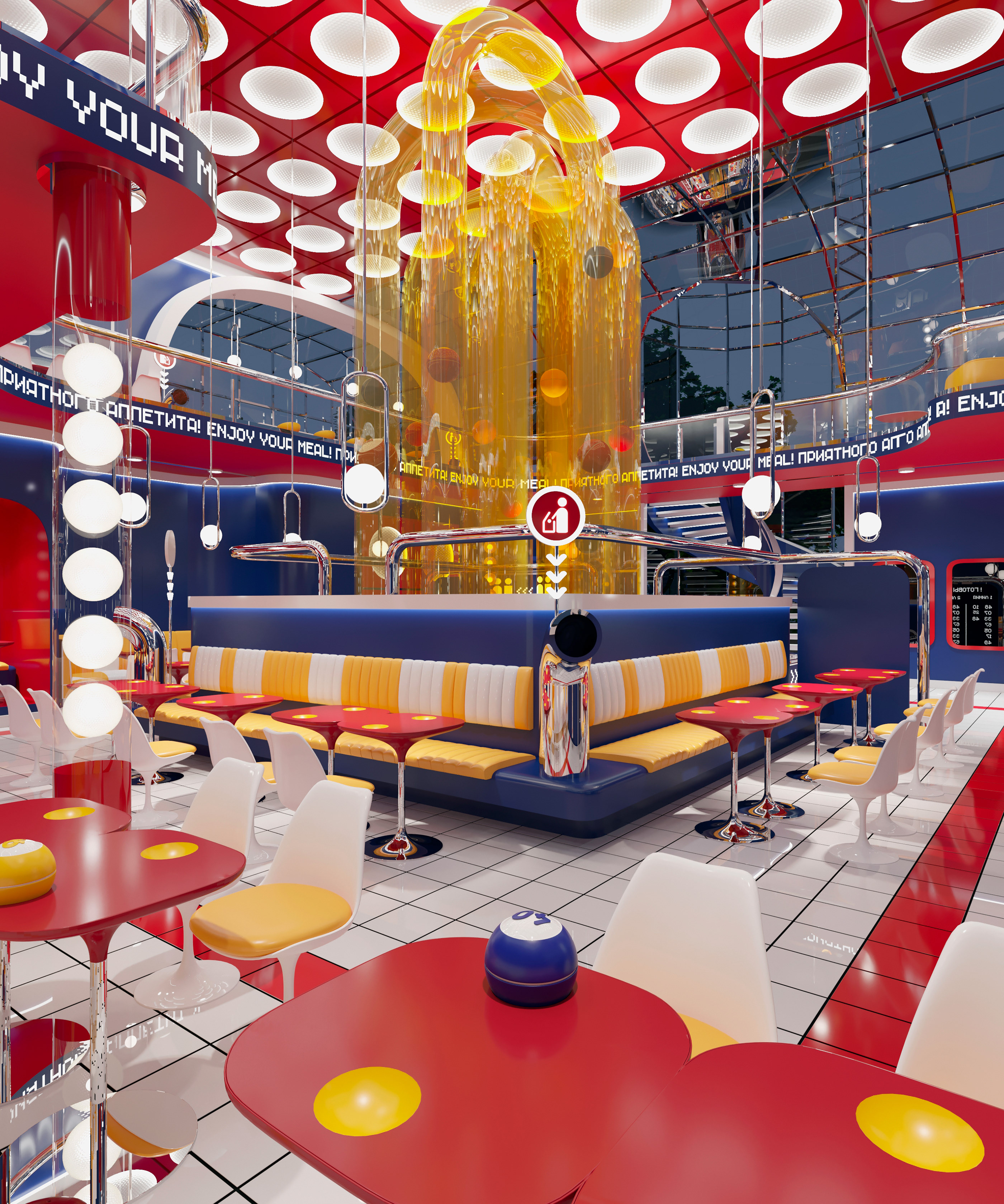 未来主义餐饮空间“FoodBall”-11