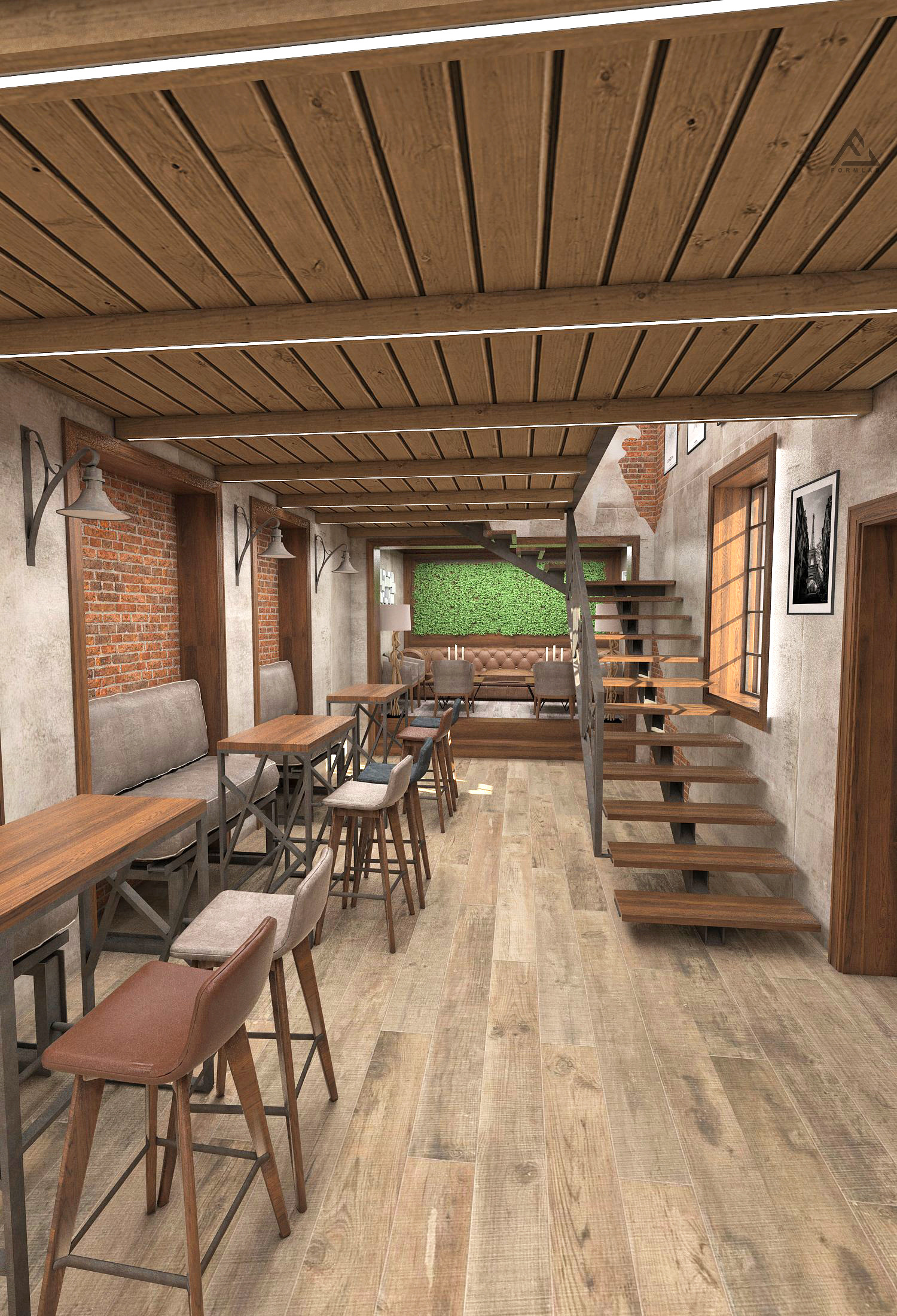 2018 年工业风酒吧设计-6