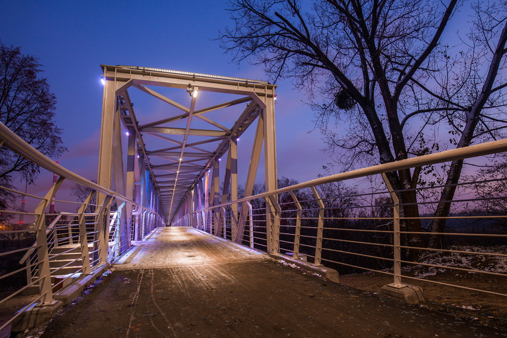 波兰华沙Żerańskiej 桥 LED Platek 照明设计-11