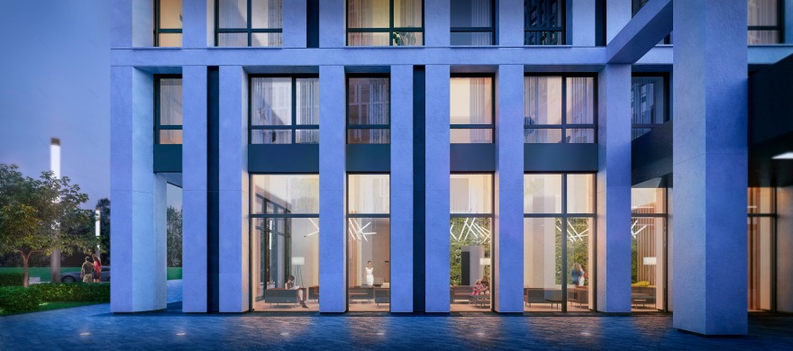 基辅左岸简约风格住宅综合体-9