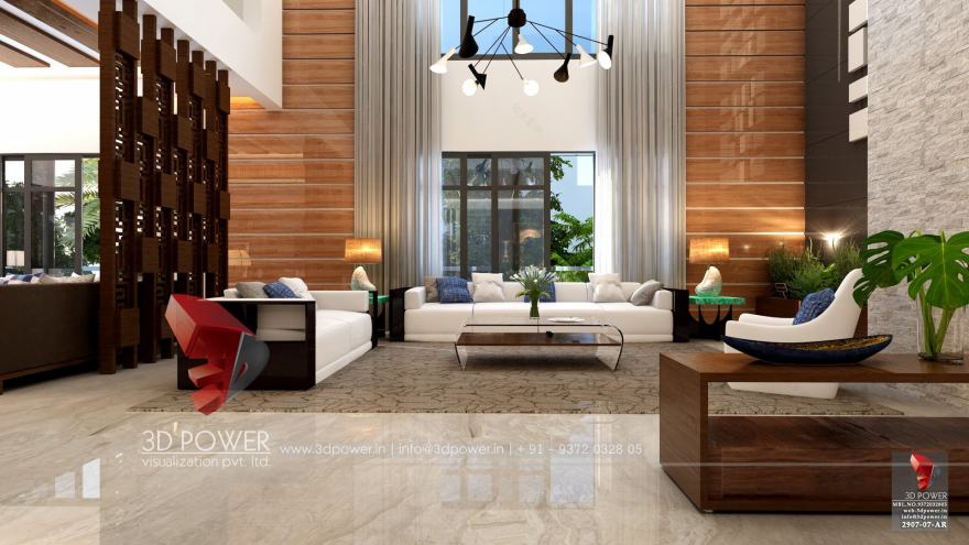 3D 室内设计案例 | 单家庭住宅的精致室内空间-21