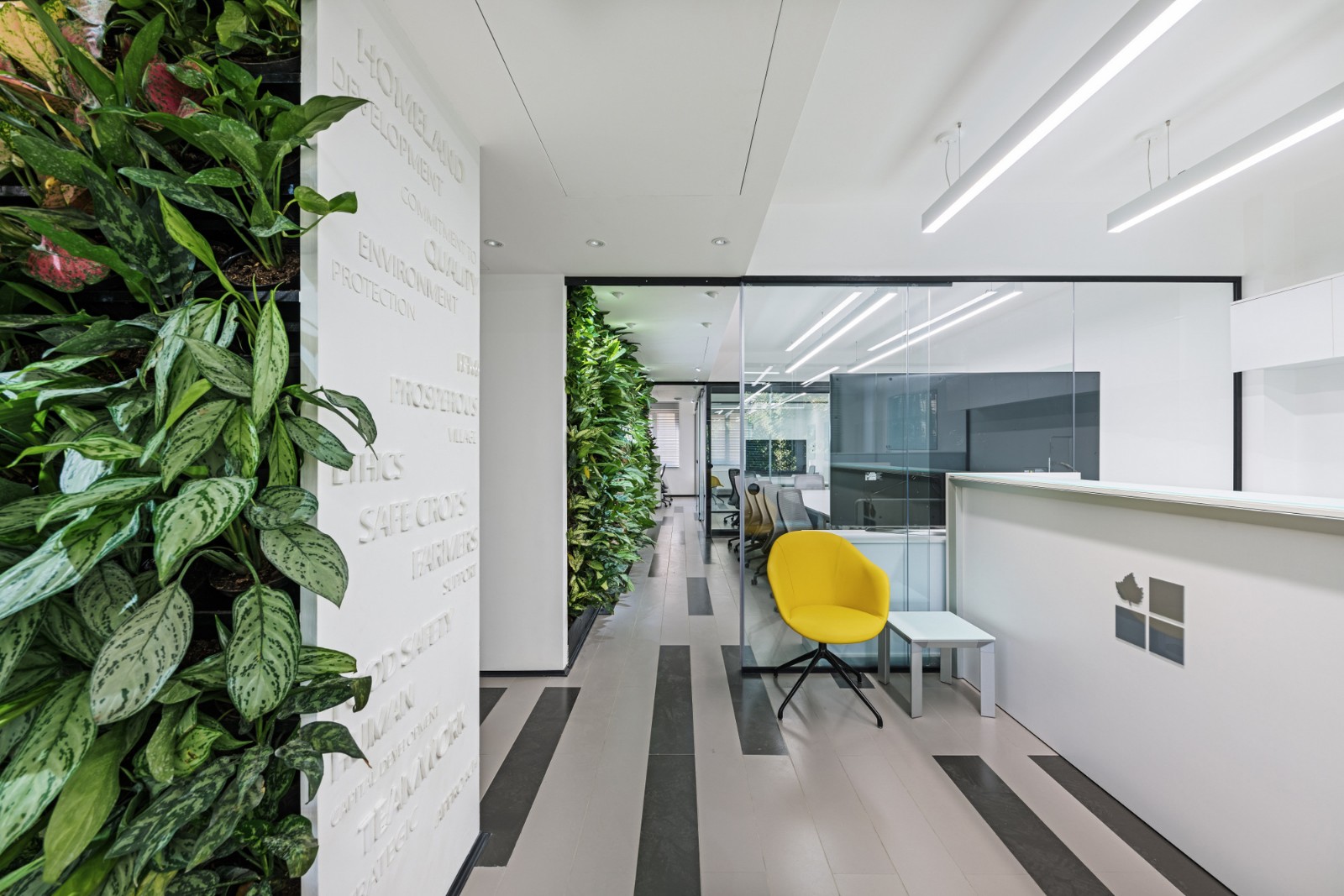 德黑兰 Bazargan Kala 农业公司现代绿植墙办公室-10
