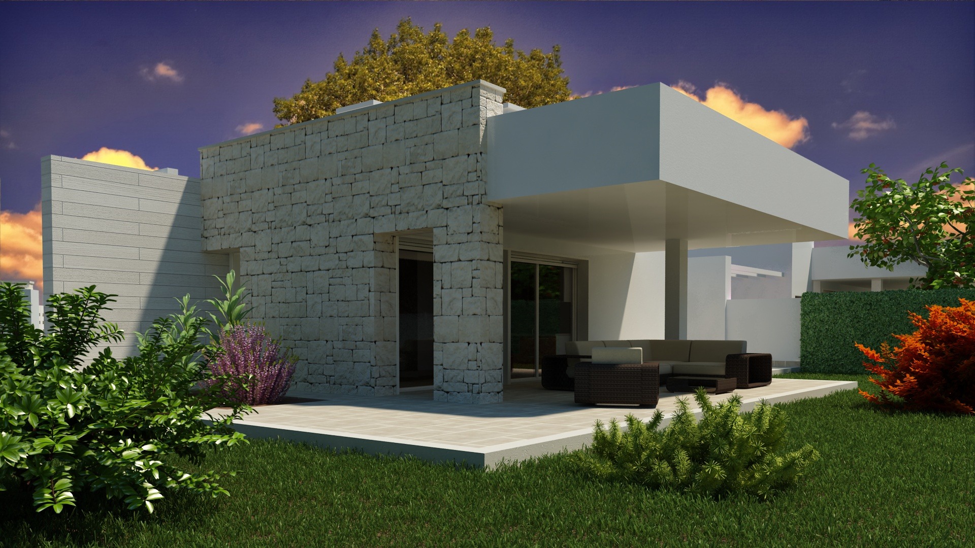 绿色环绕的意大利乡村别墅设计-6