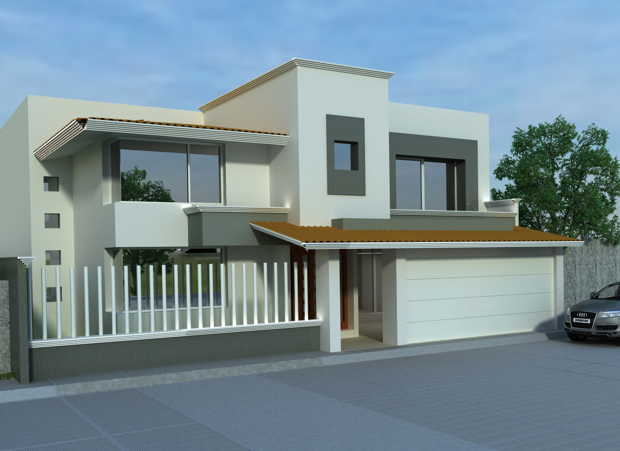 墨西哥风情独栋住宅设计-14