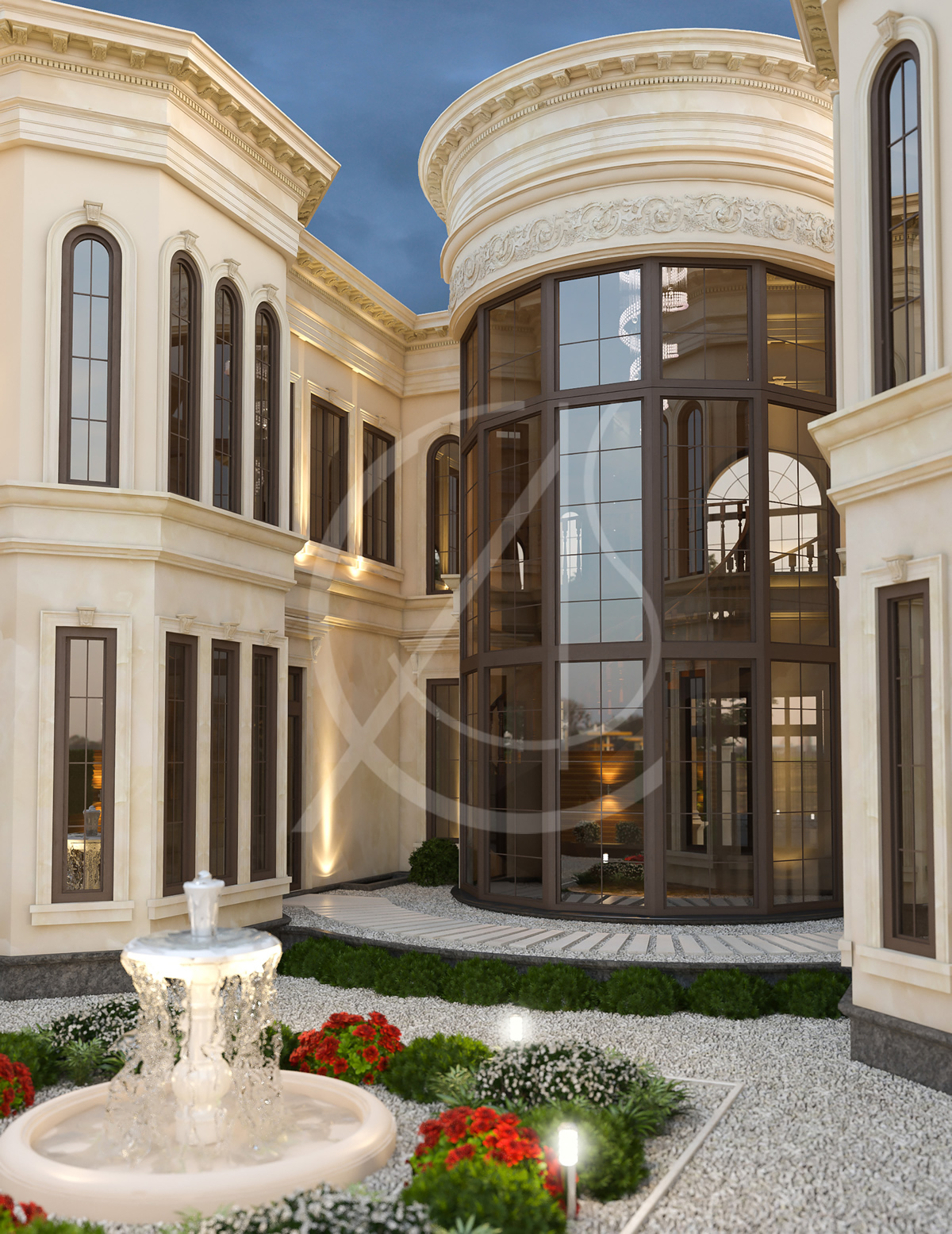 卡塔尔新古典宫殿设计,完美融合古典与现代-31