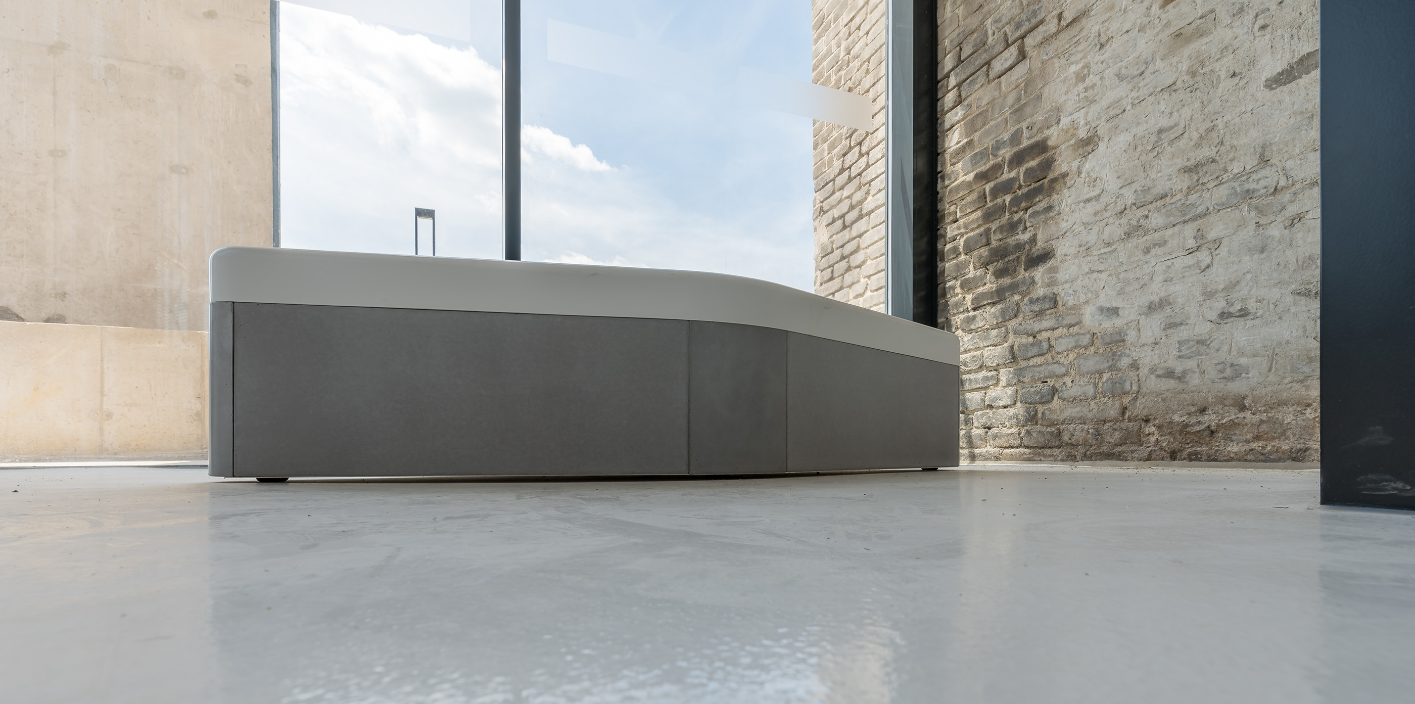 Concrete counter and benches by Betonicon-16