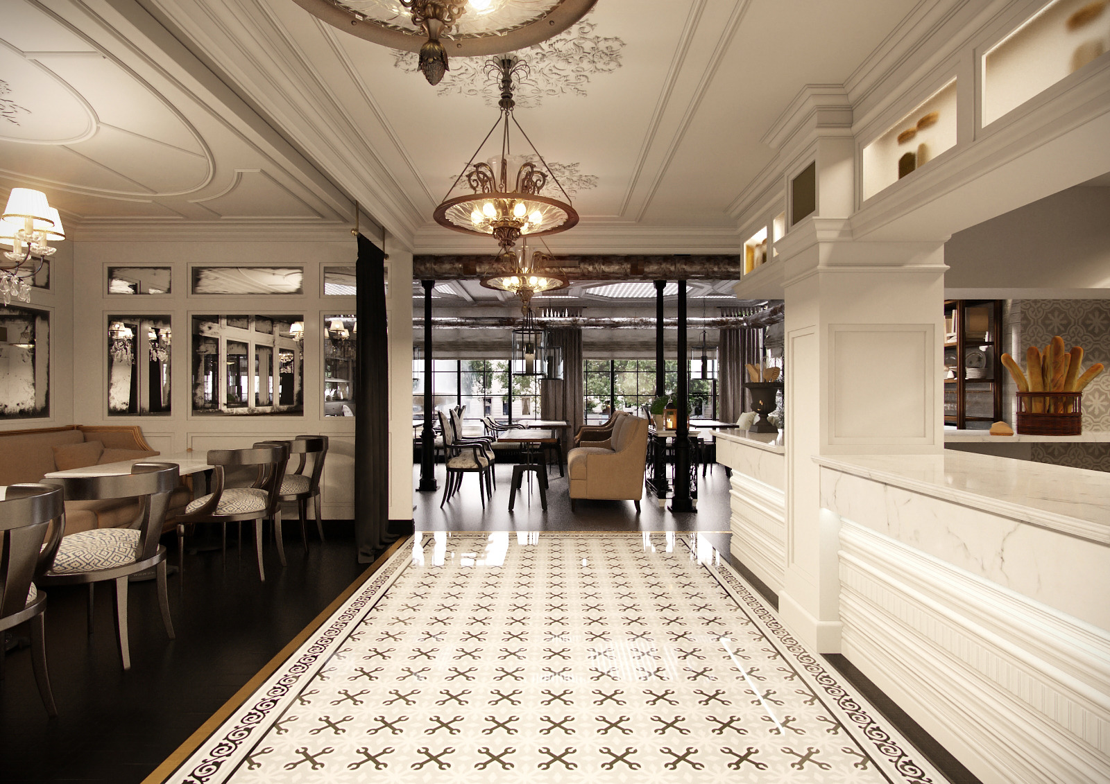 2016 年完成的“黑手党”餐厅室内设计案例-17