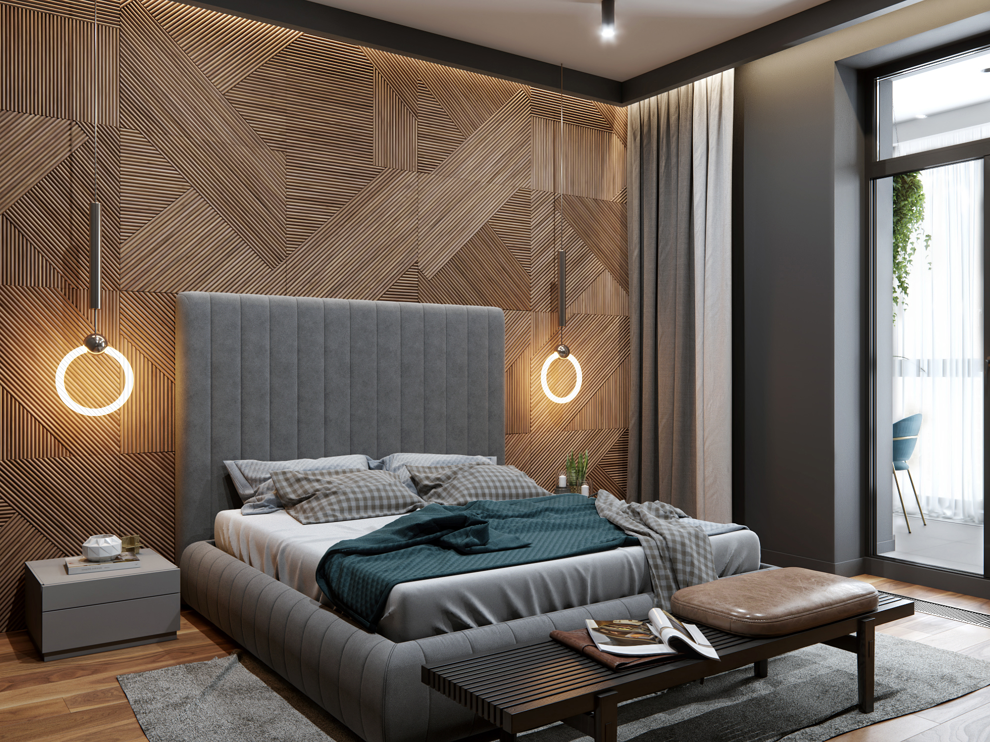 莫斯科 116 平米暗黑系室内设计-12