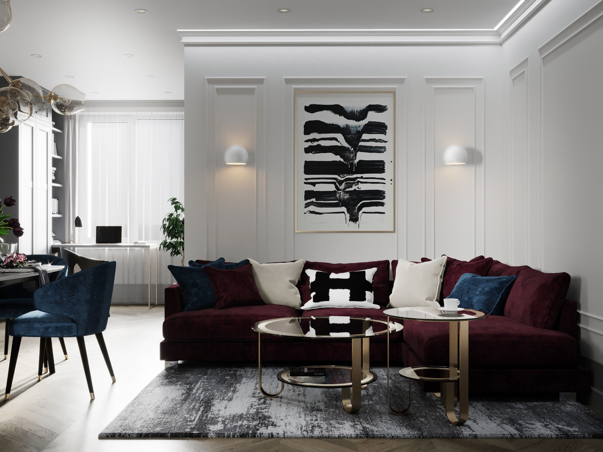 春日轻盈蓝调空间，细节尽显魅力-45