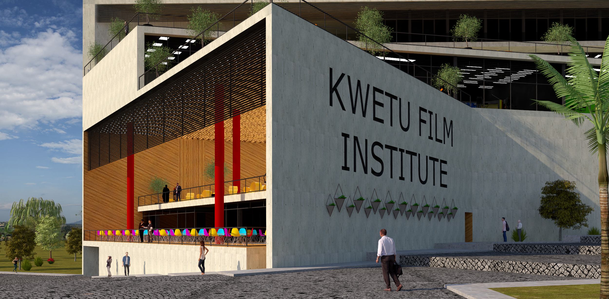 热带气候下的半开放式影院设计——以 Rwanda 的 King's Palace 为灵感-7