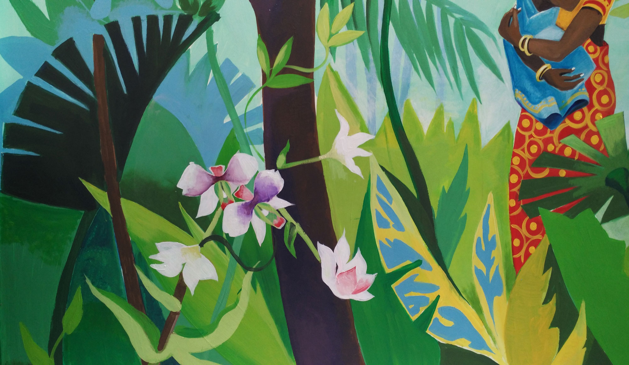 法式热带森林壁画-9