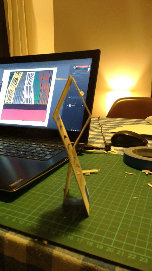 激光切割木质隔断家具设计-18