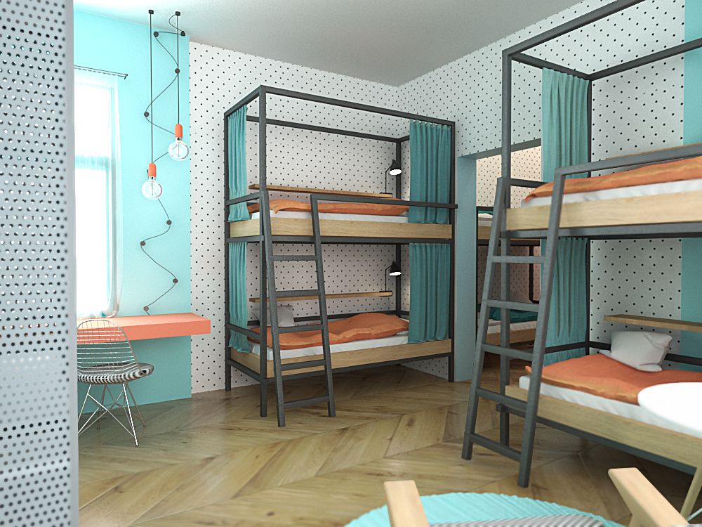 格鲁吉亚 Sololaki 青年旅舍——简约时尚的空间设计-11