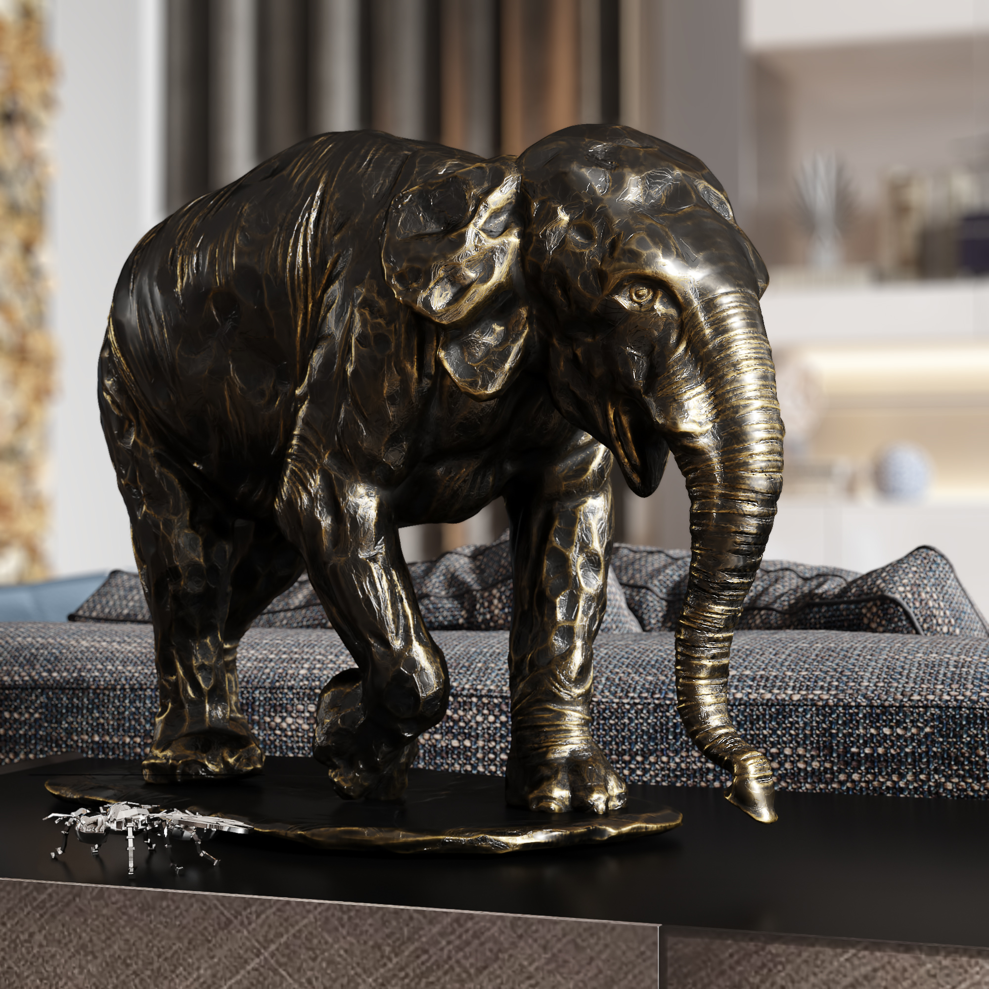 莫斯科 70 平米私人住宅客厅设计-14