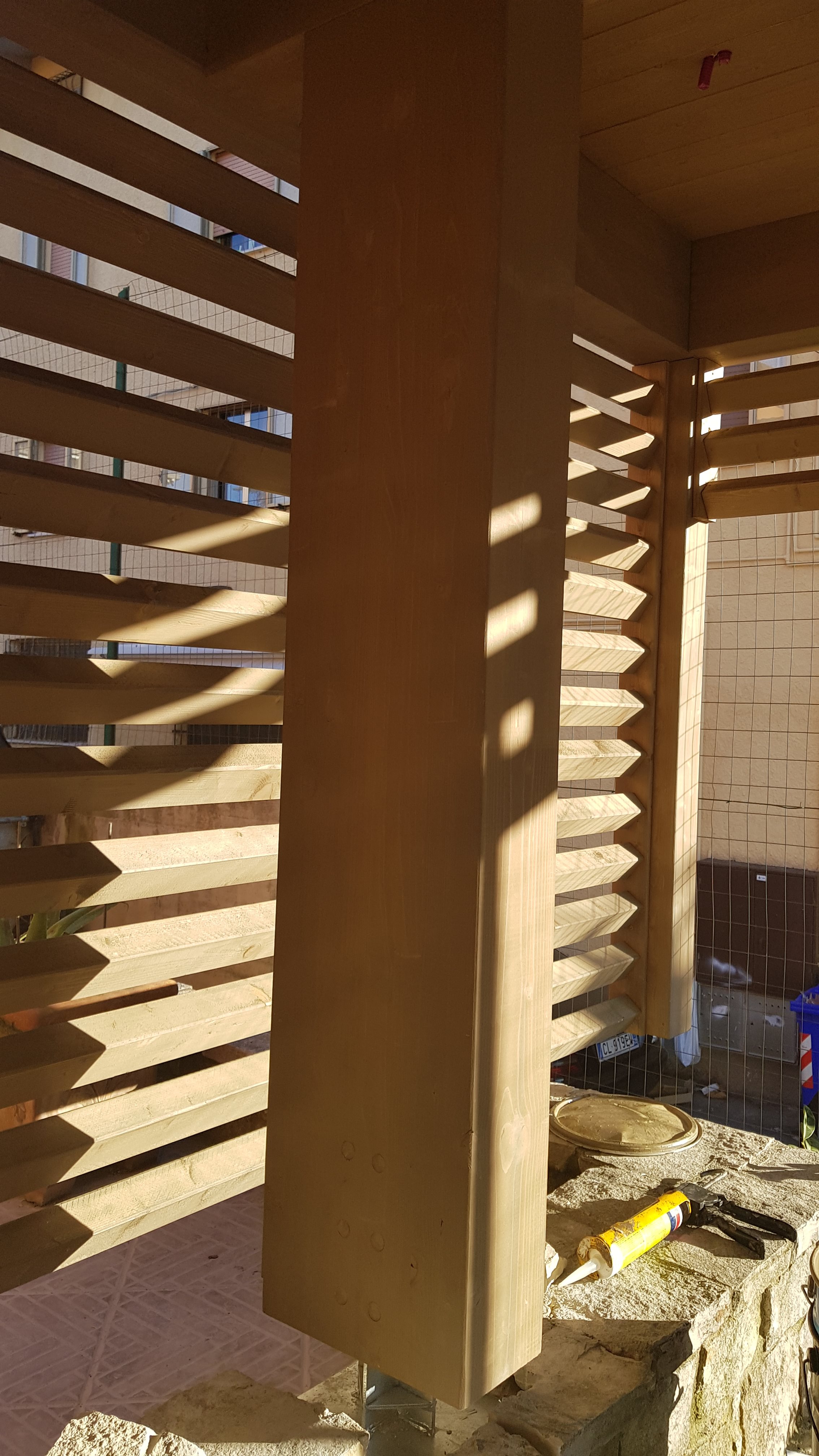 2019 年完成的独立住宅木结构顶部设计-8