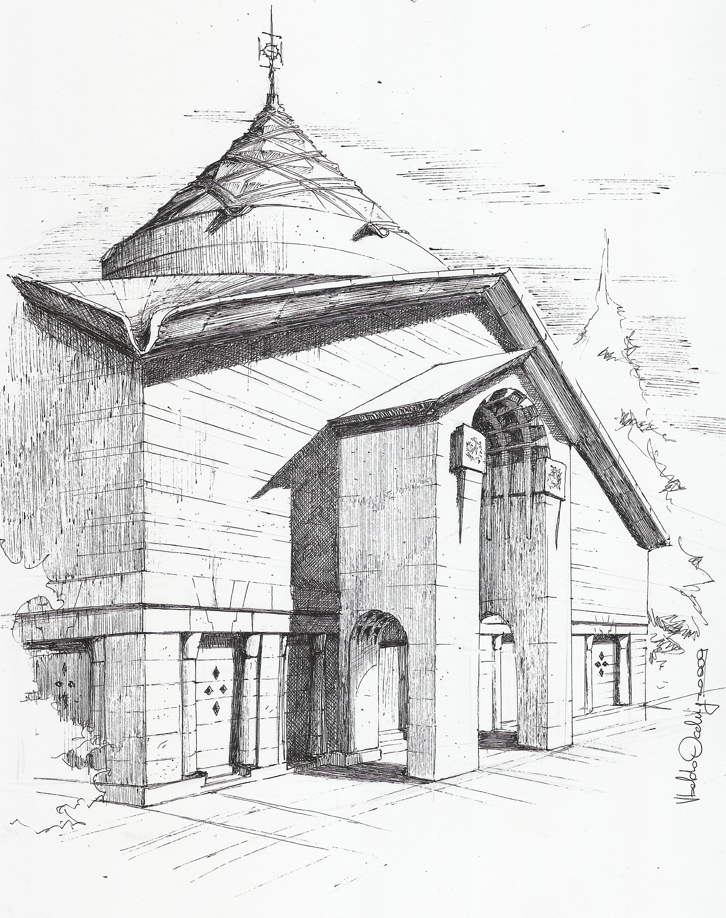 未实现的教堂设计 | 四圣冠图腾-1