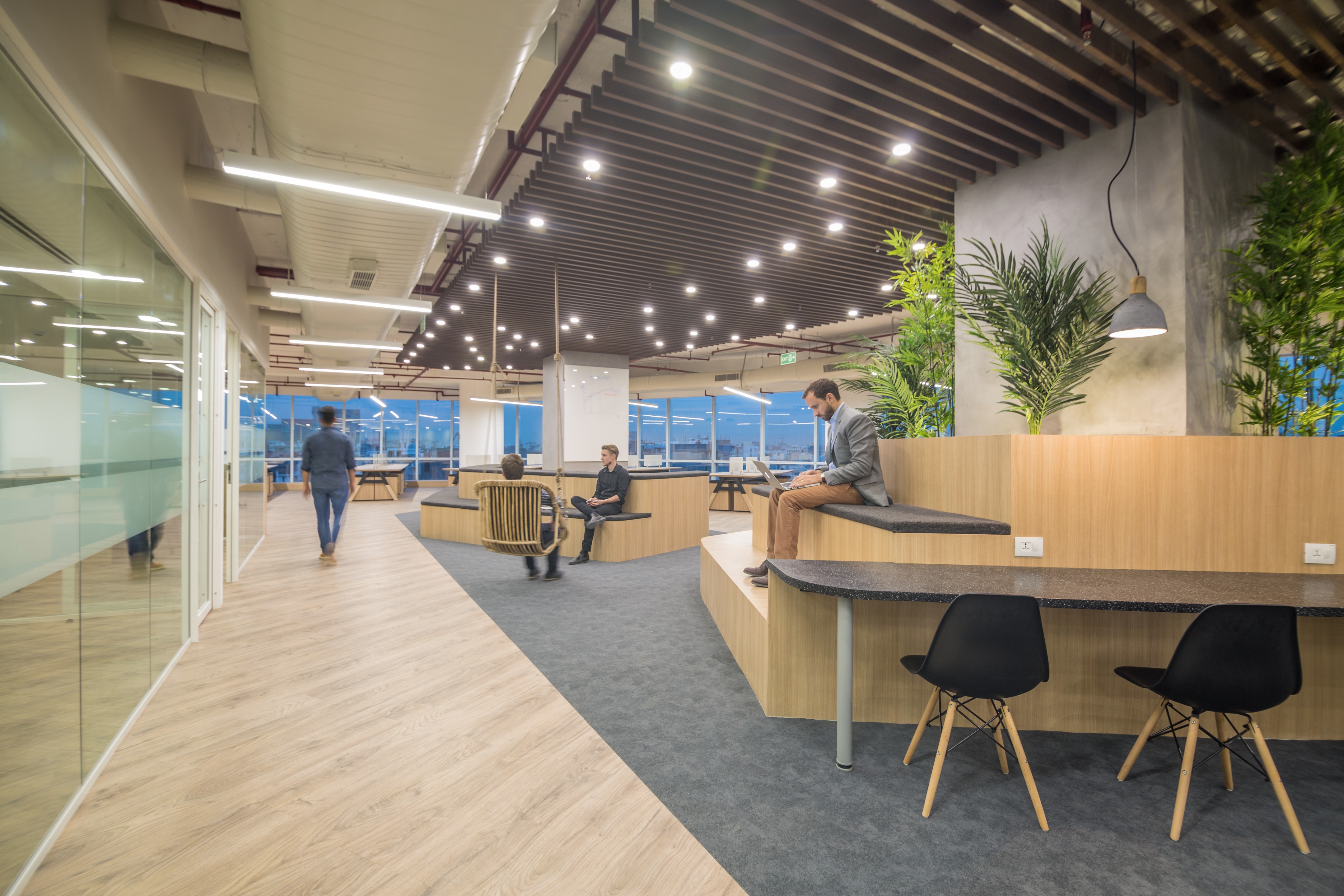 2017 年完成的印度 Nomura 研究机构室内设计案例-0