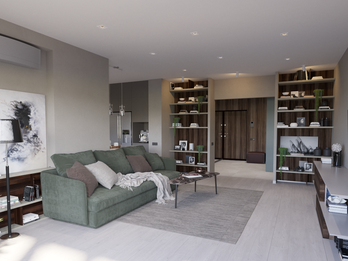 乌克兰基辅 106 平米现代公寓设计-7