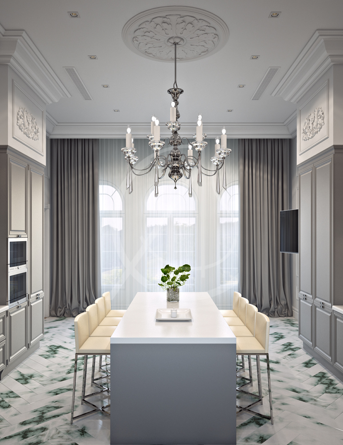 卡塔尔新古典宫殿设计，完美融合古典与现代-34