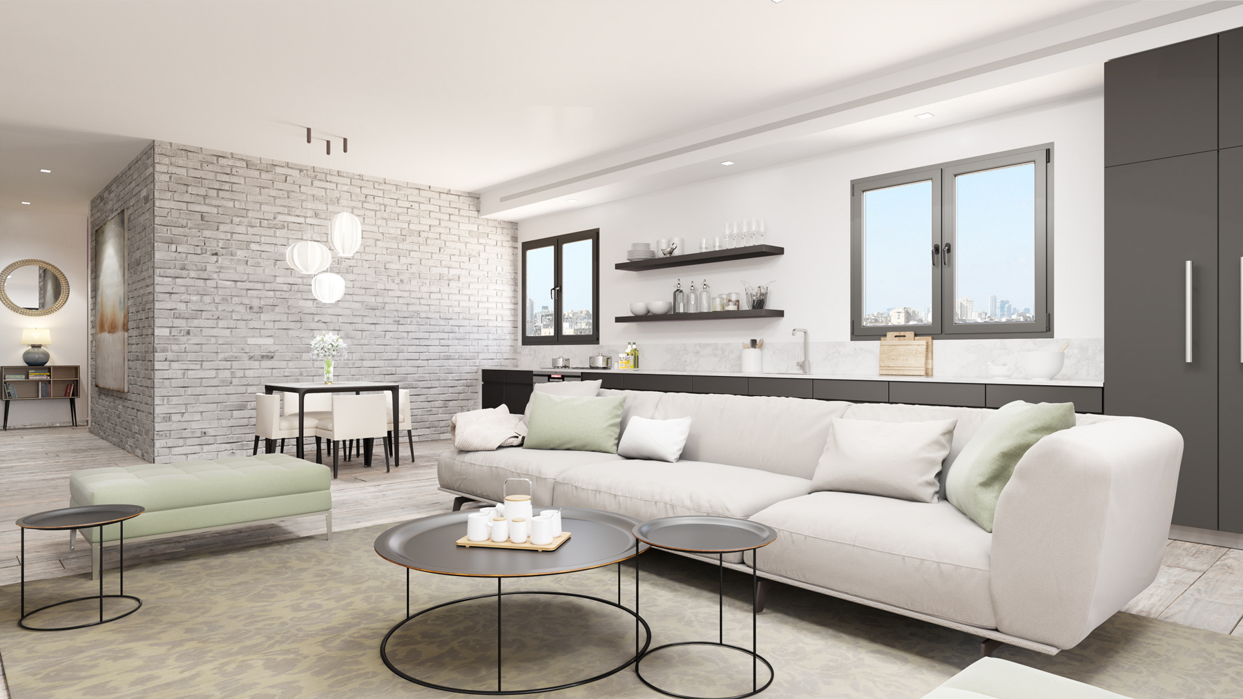 3d render Interior Designed by Ari Bruck-8