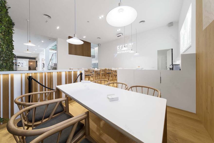 白色与自然的完美结合,眼科诊所与餐厅的现代演绎-8