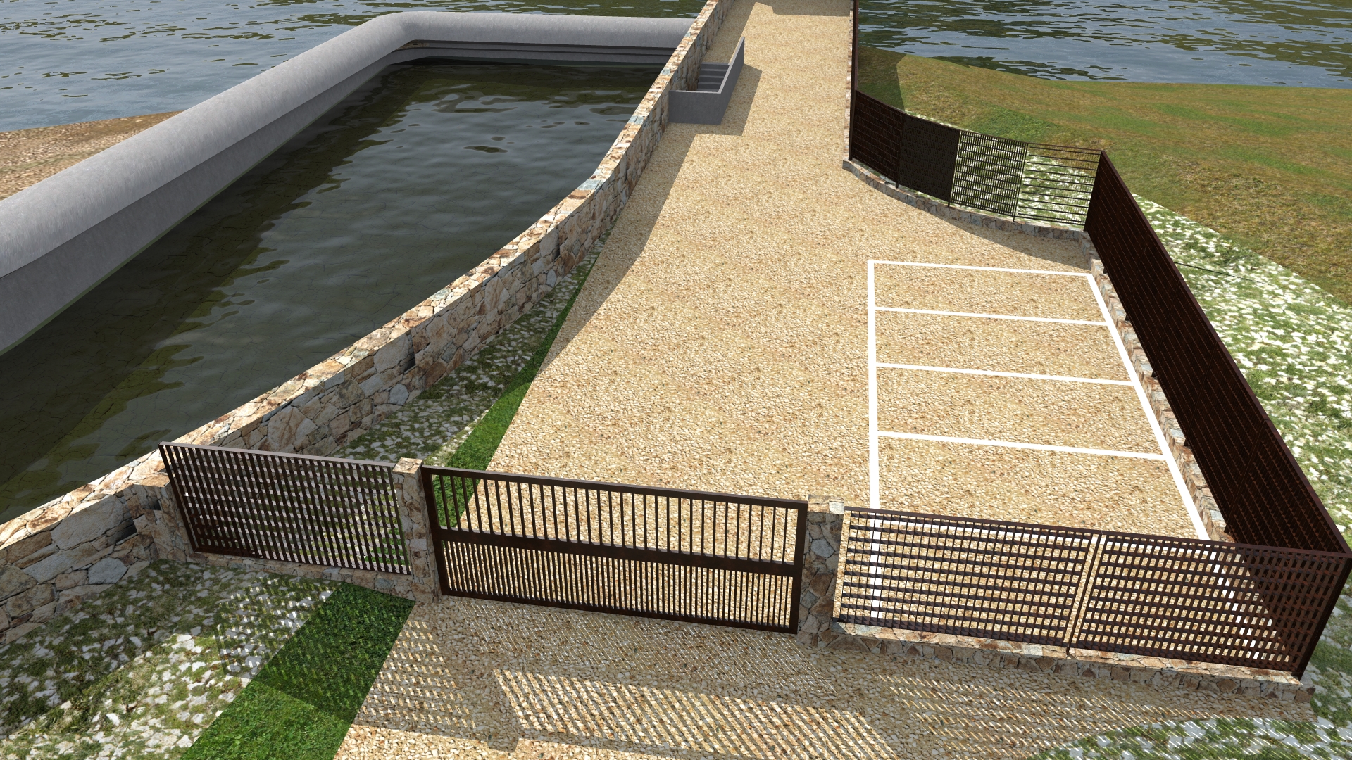 保护 Poggio dei Pini 大坝的景观规划-12