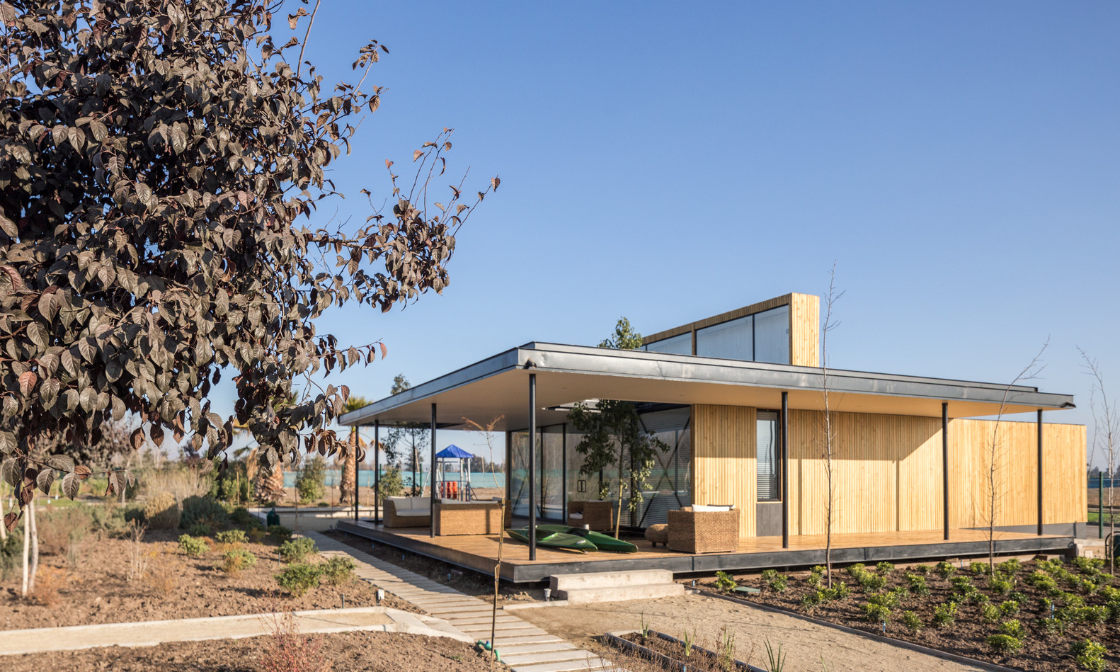 智利人工泻湖住宅销售展示厅-36