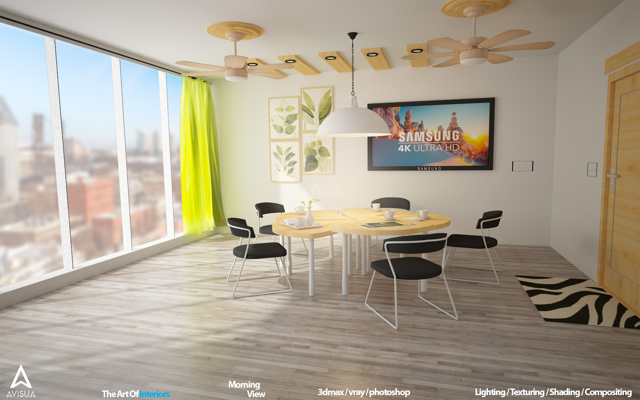 Architecture - Room / Round Modern Table-0