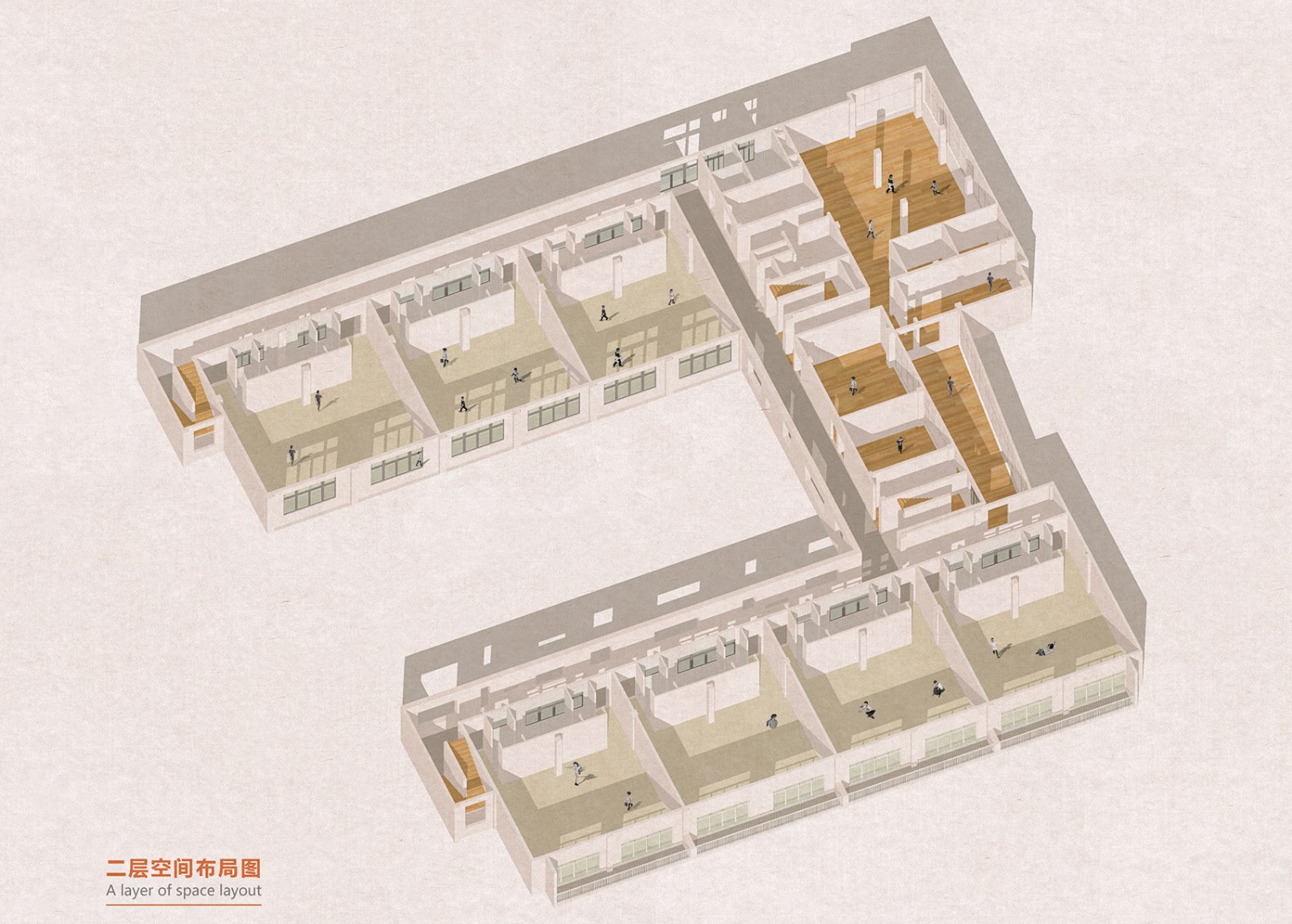 湖北十堰 A+自然幼儿园——自然、简约、童趣的空间设计-38