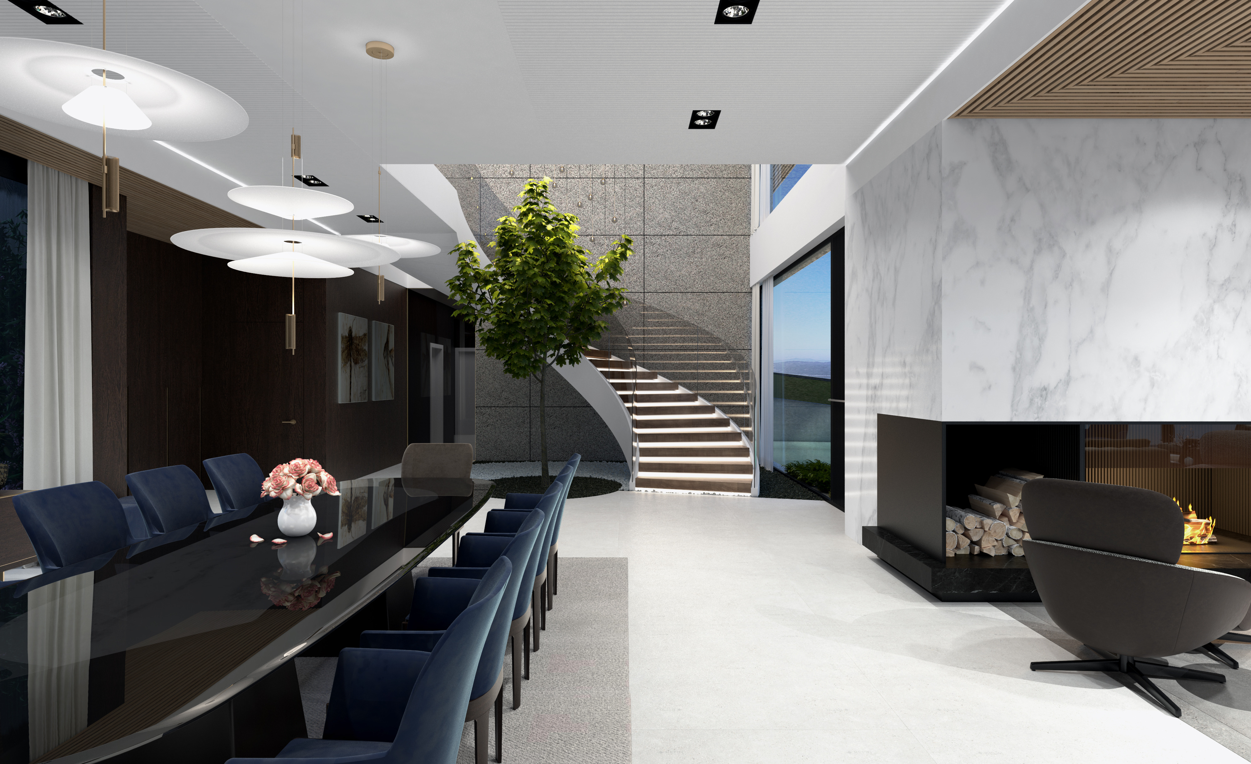 2019 年加州维斯塔湖公园高尔夫俱乐部单家庭住宅设计-5