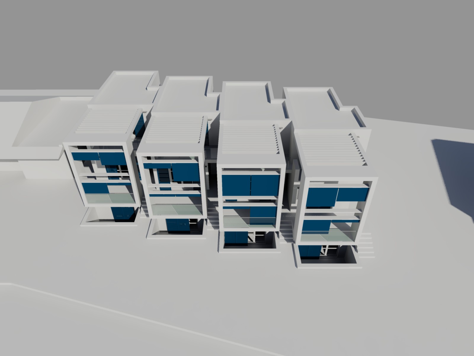 意式四层联排别墅设计-15