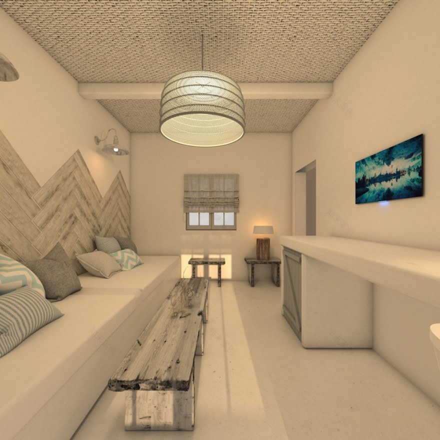 2017 年天堂度假酒店套房 225 号接待区设计-11