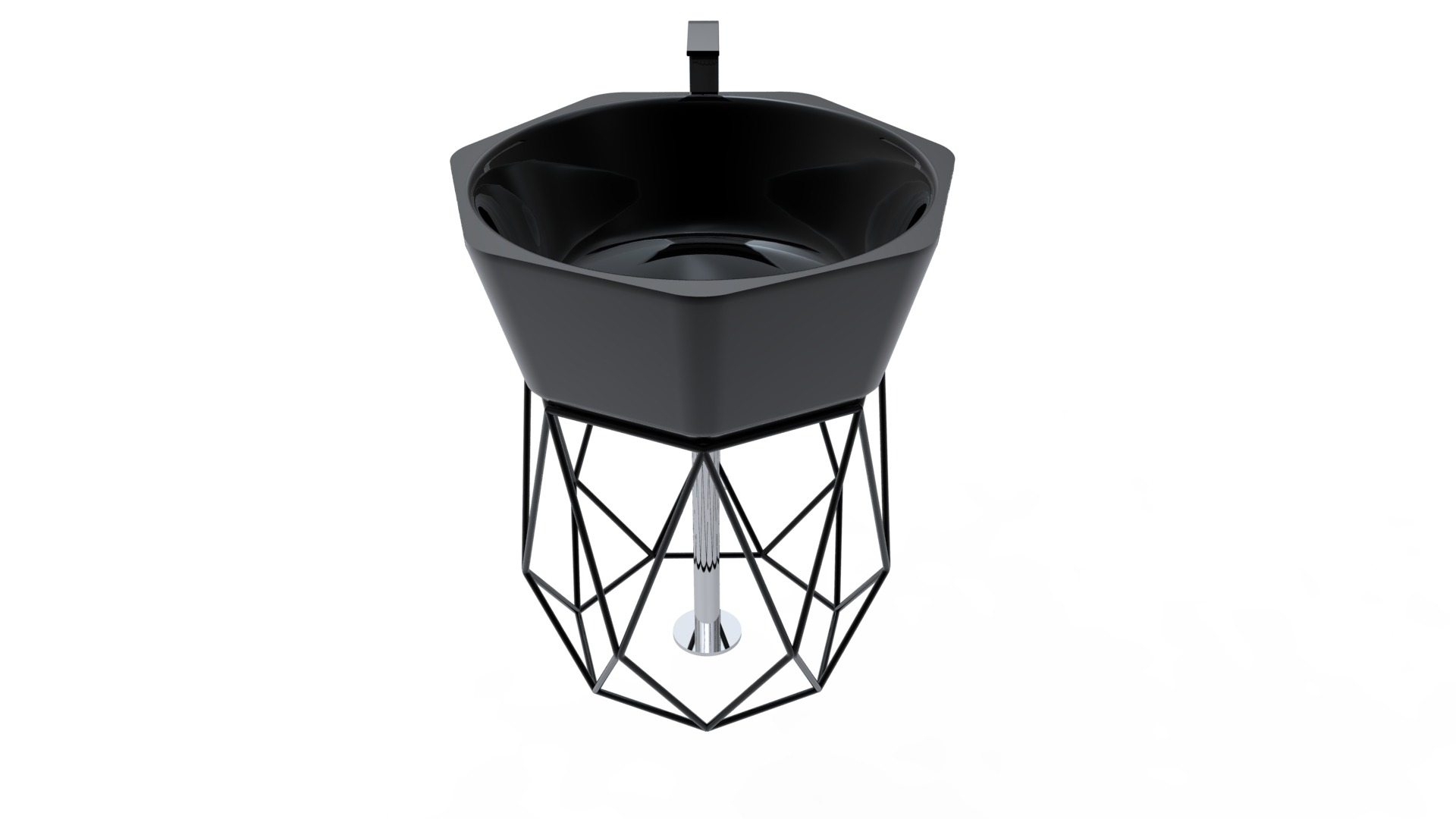 钻石造型独立洗手台-7