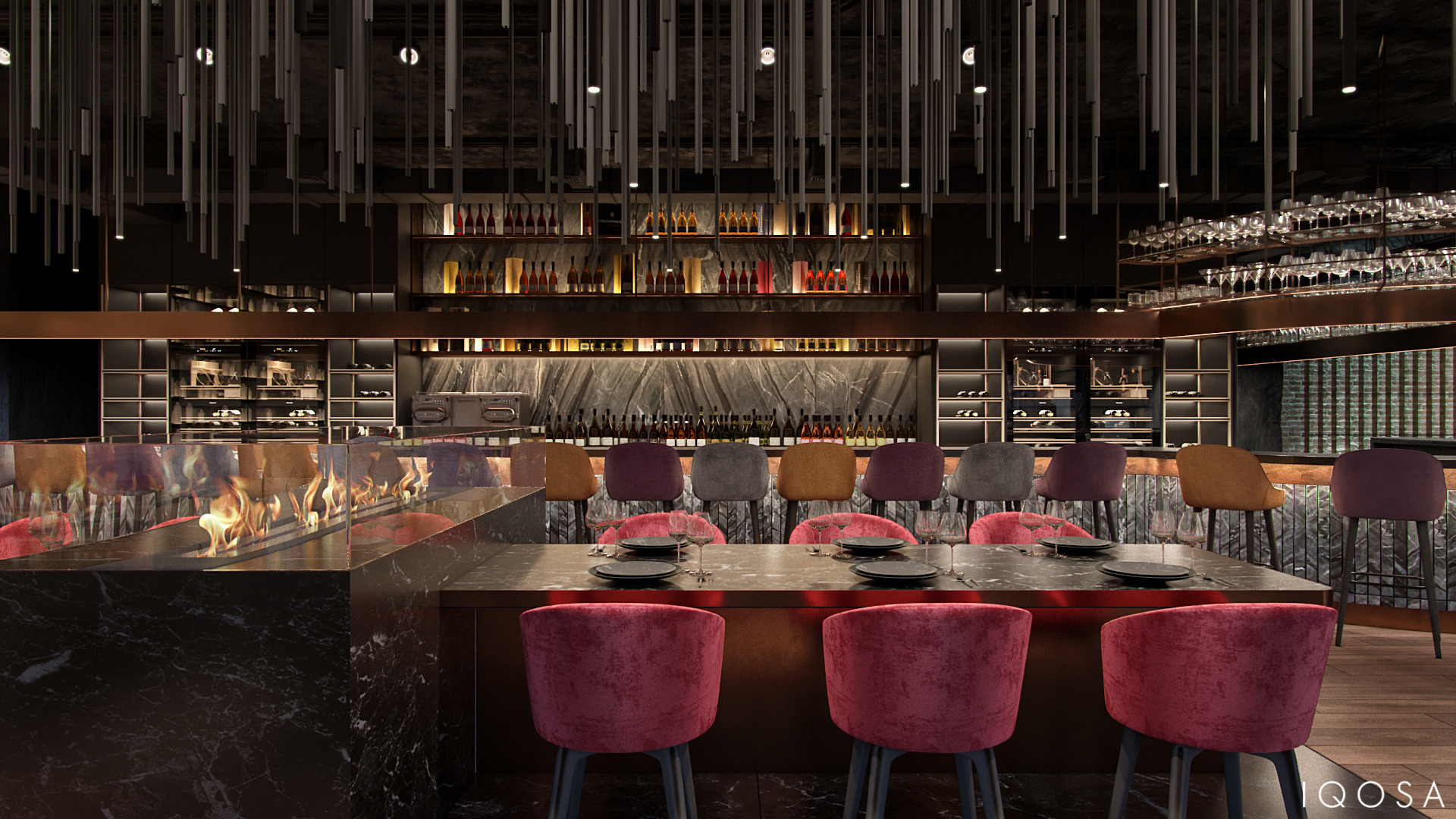 欧式高档餐厅 | 自然材料与精致设计的完美融合-4