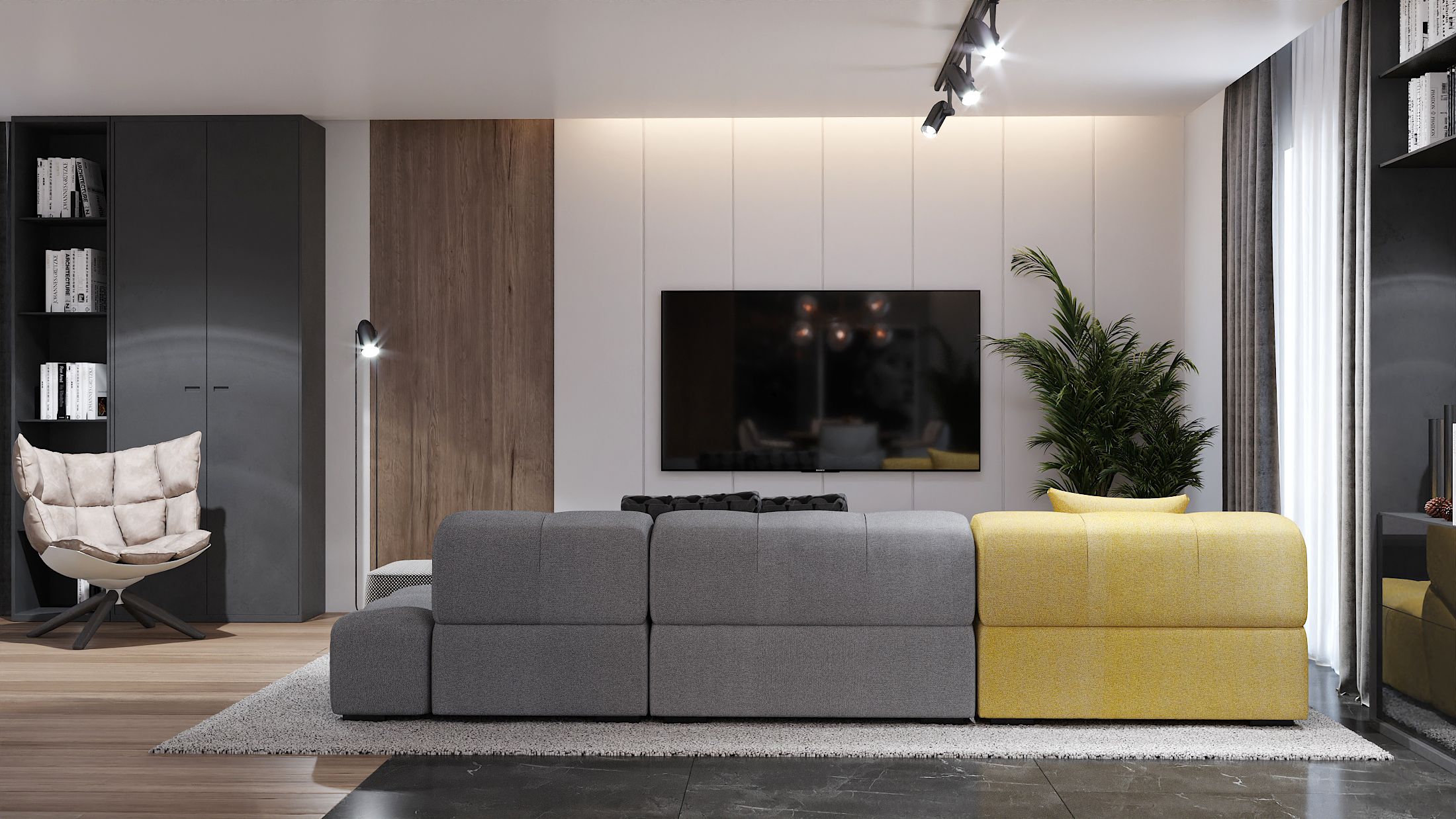 意式极简家居风，演绎 83 平米空间魅力-1