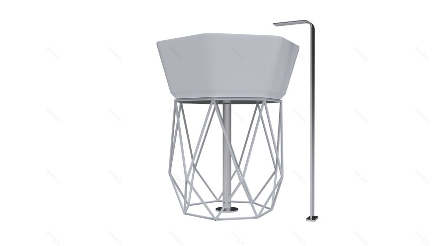 钻石造型独立洗手台-5