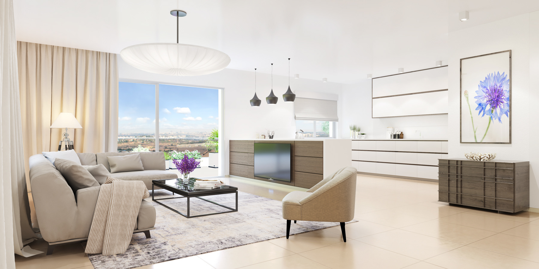 3d render Interior Designed by Ari Bruck-3