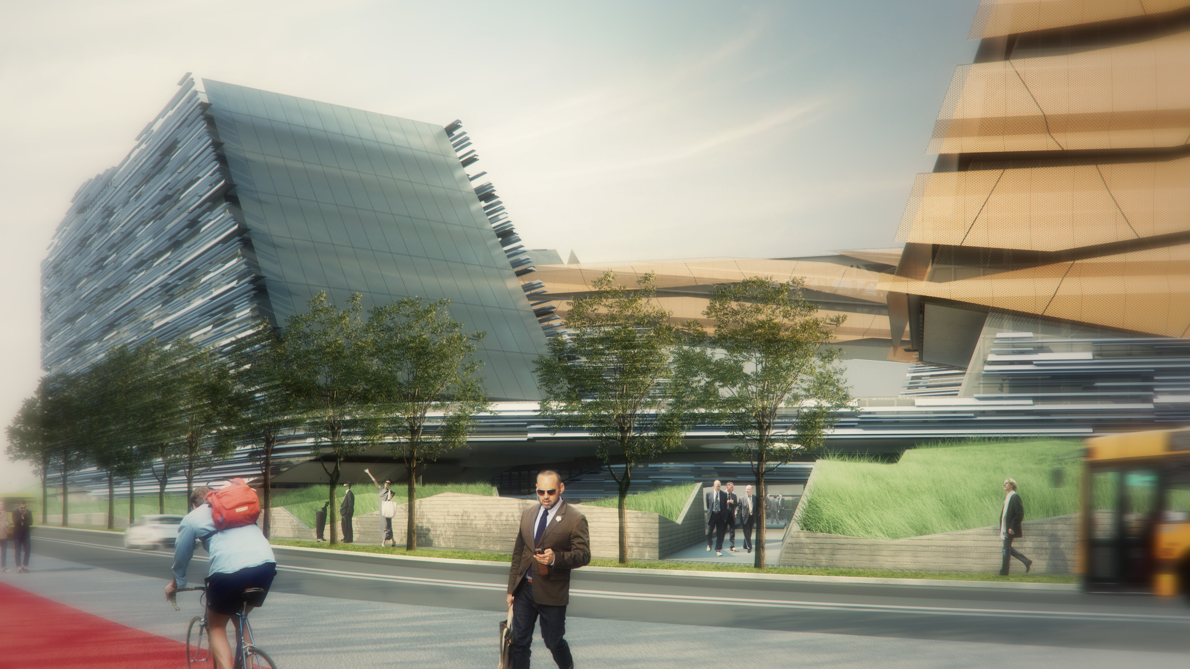 米兰 Eni 总部大楼 · 现代办公空间的绿色与创新设计-3