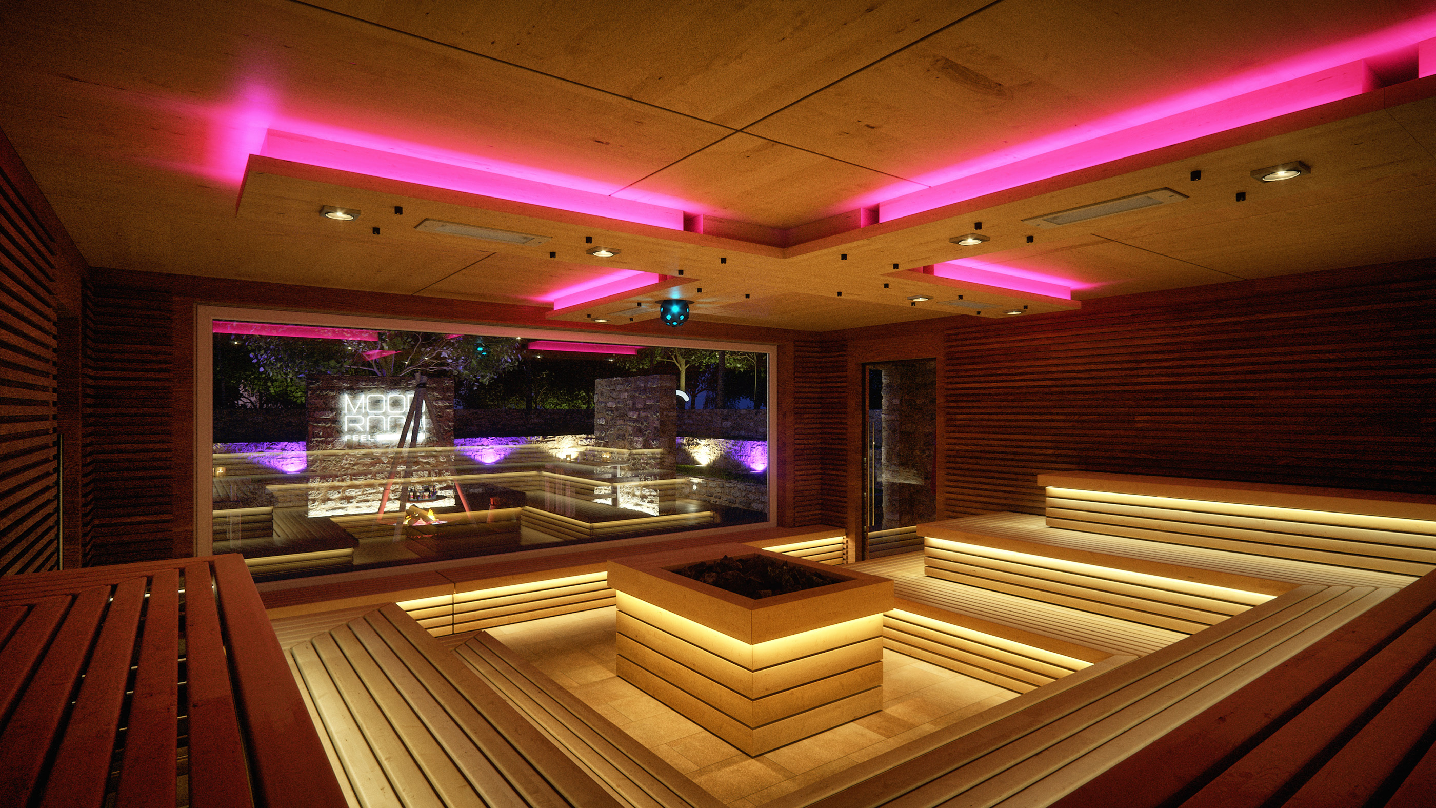 活动桑拿房设计，多元灯光营造 Mood-Room 氛围-23