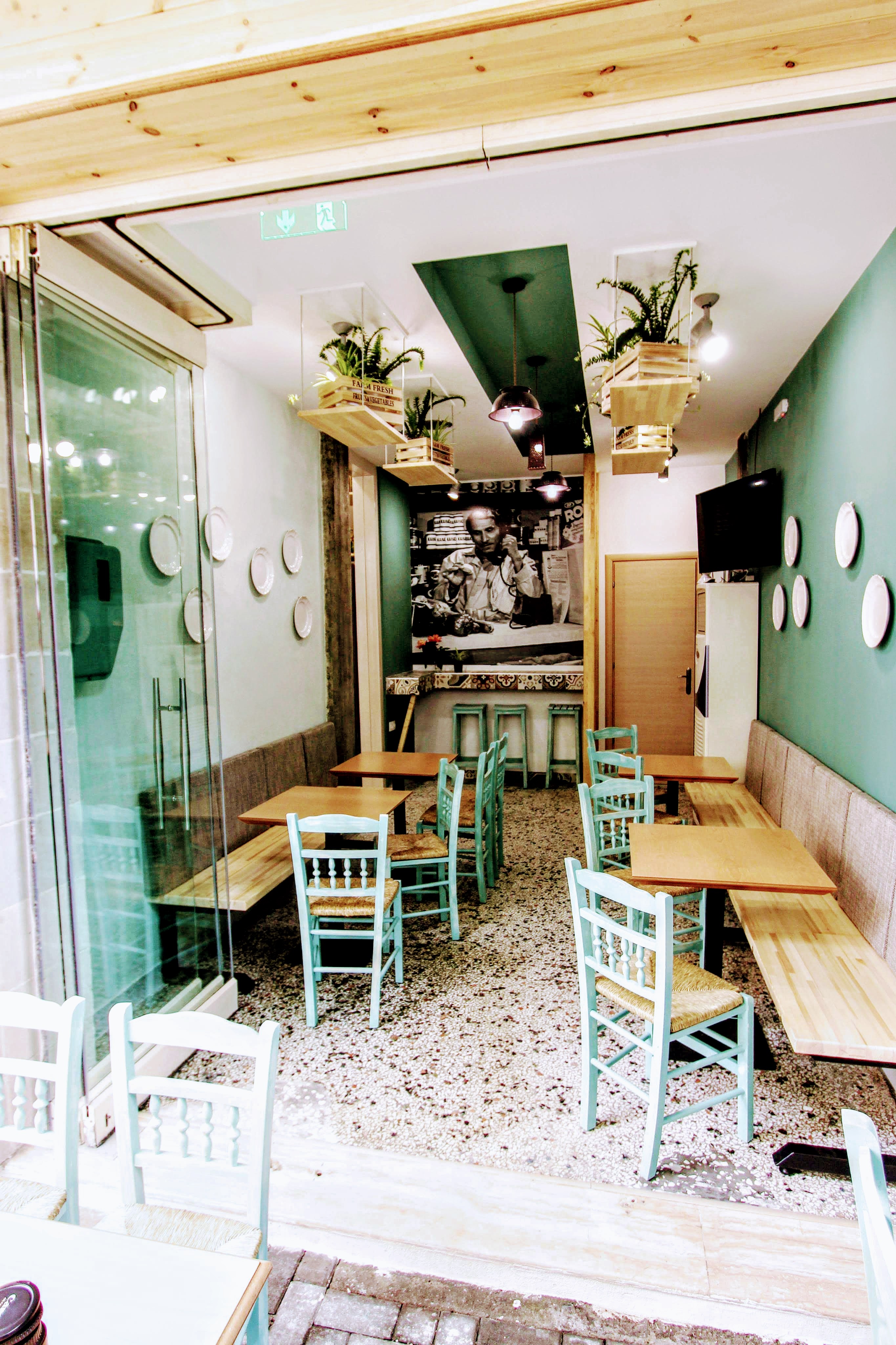 复古风快餐厅，呈现希腊风情-11