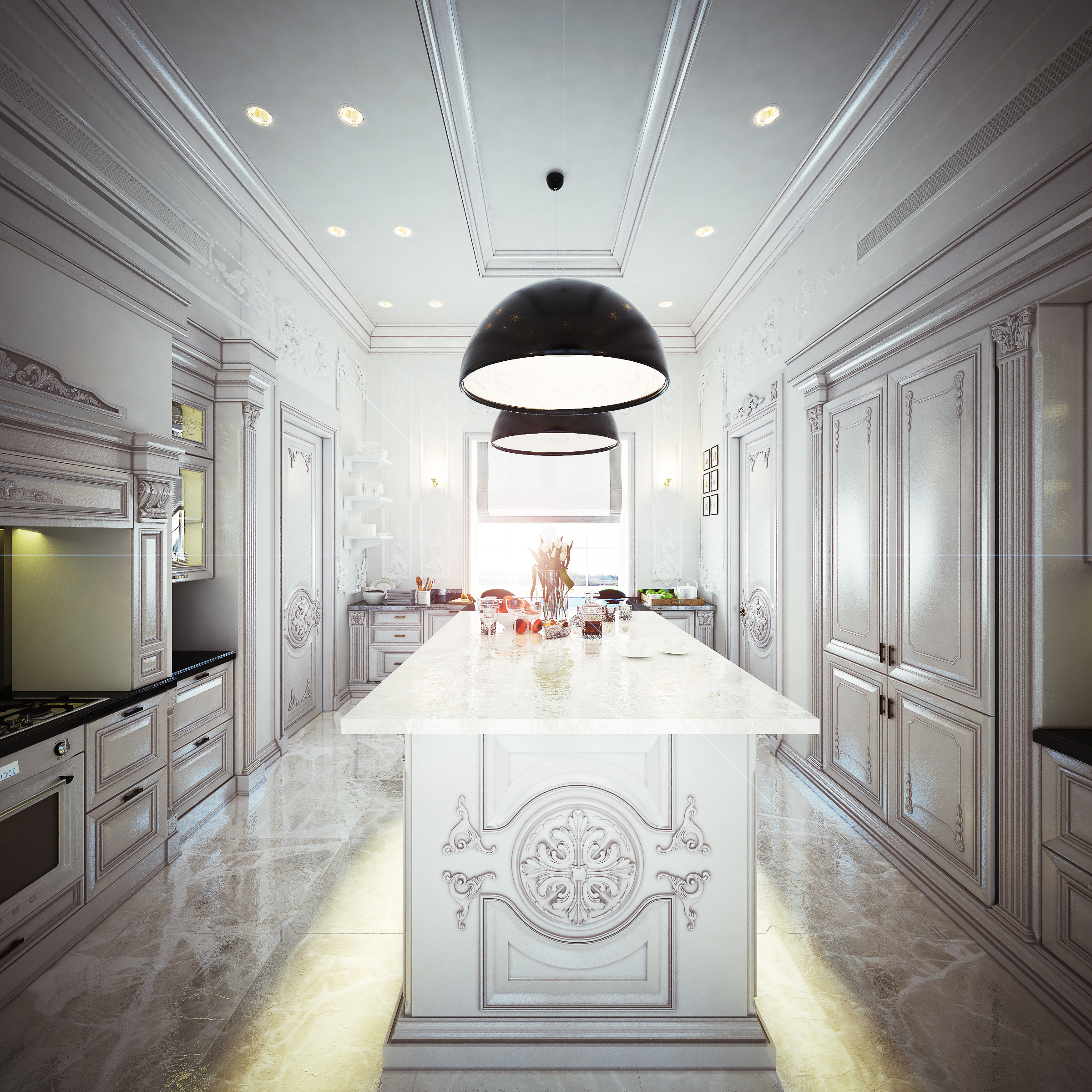 乌克兰基辅 600 平米私人住宅室内设计-10