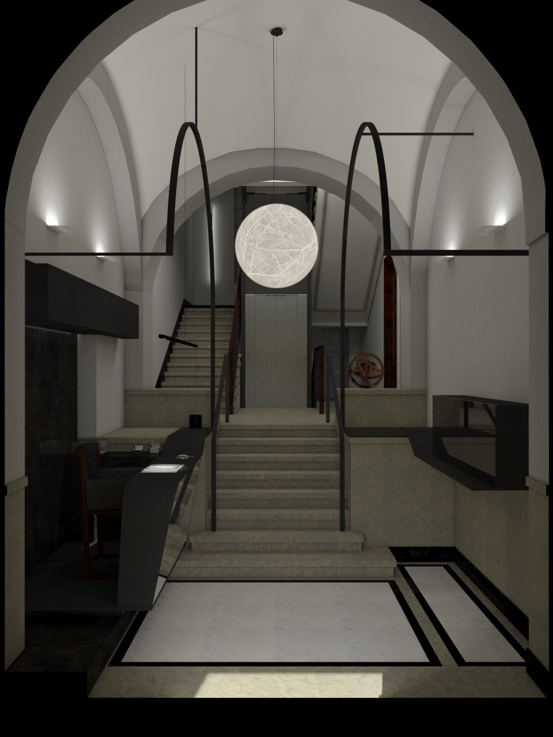 翻新历史建筑，点亮空间价值——意大利 Via Cavour 入口大厅改造-0