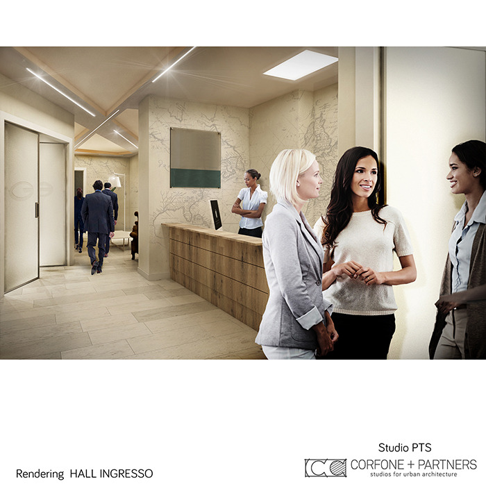 意大利 Foggia 市历史建筑改造的现代办公空间-15